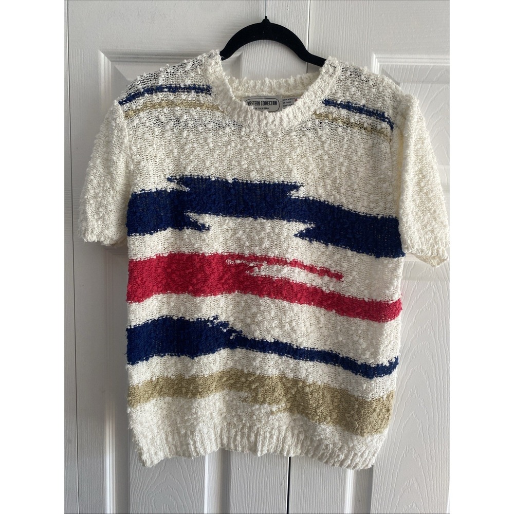 Western Connection California Womens Medium Vintage Knit Sweater Clean Girl